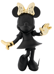 Minnie Welcome Matte Black & Chromed Gold by Leblon Delienne - Limited Edition Sculpture sized 22x24 inches. Available from Whitewall Galleries