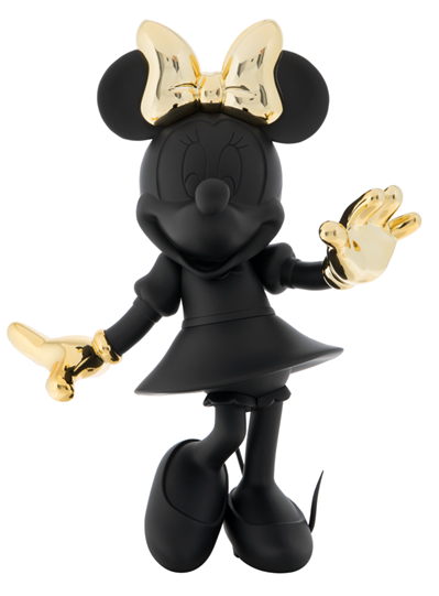 Minnie Welcome Matte Black & Chromed Gold by Leblon Delienne - Limited Edition Sculpture
